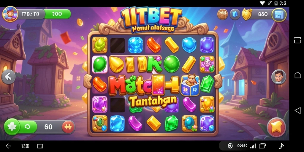 Tampilan gameplay <strong>11TBET</strong> yang seru dalam kategori Match-3.