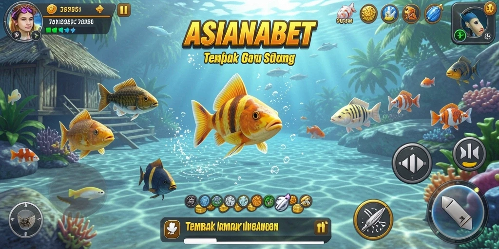 Gameplay seru menembak ikan dengan grafis menarik.