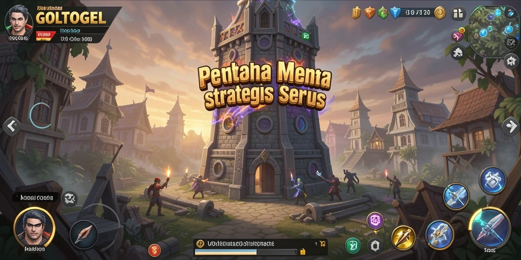 Tampilan menarik dari gameplay GOLTOGEL dalam dunia Tower Defense.