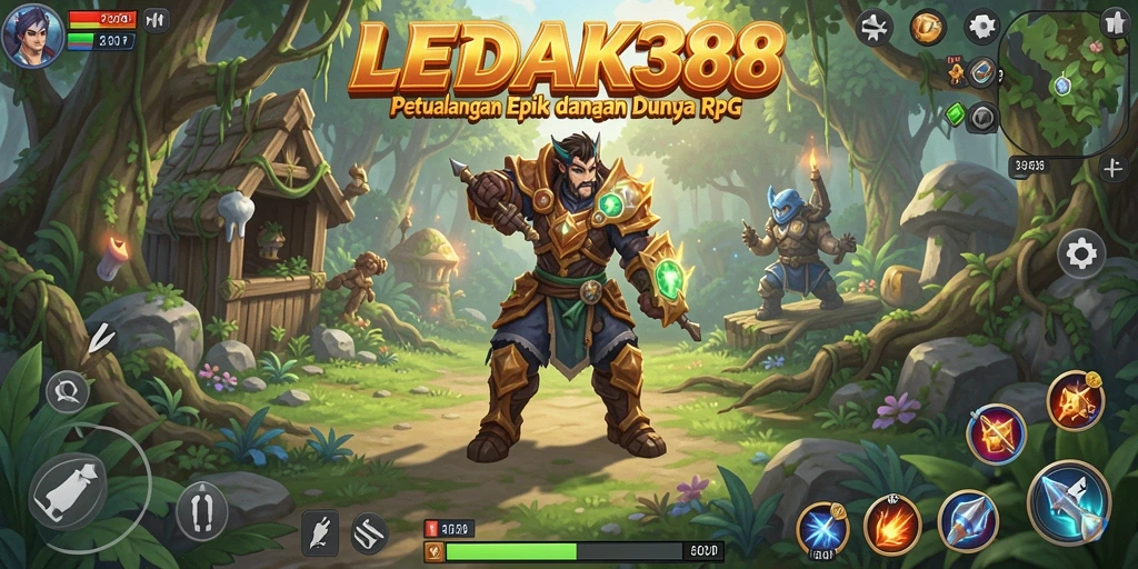 Tampilan gameplay LEDAK388 yang menarik dengan aksi RPG yang seru.