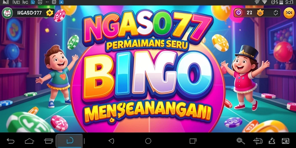Tampilan utama gameplay NGASO77 yang penuh warna dan interaktif.
