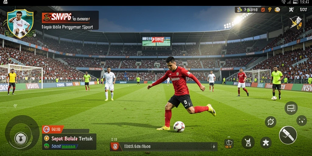 Tampilan gameplay menarik dari game sepak bola RSNVIP6
